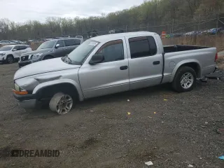2002 Dodge Dakota Sport with VIN 1B7HL38X62S562179, listed as a Copart auction lot 52493495 with 0 mi miles and Salvage Title. Bid and sale history available at carsss.com. Image 1.