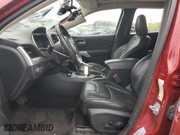2017 Jeep Cherokee Overland with VIN 1C4PJMJS0HW574948, listed as a Copart auction lot 56225795 with 115,980 mi miles and Salvage title. Bid and sale history available at DreamBid. Image 7.