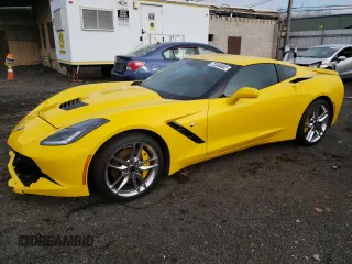 2015 Chevrolet Corvette Z51 2LT with VIN 1G1YJ2D70F5102583, listed as a Copart auction lot 72058602 with 13,818 mi miles. Bid and sale history available at carsss.com. Image 1.
