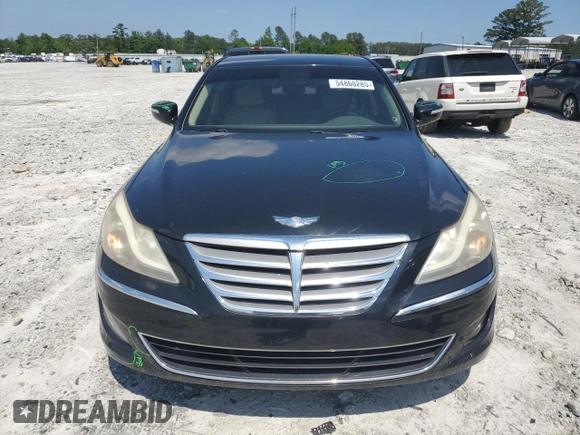 2013 Hyundai Genesis 3.8L with VIN KMHGC4DDXDU248177, listed as a Copart auction lot 54860285 with 79,629 mi miles and Salvage title. Bid and sale history available at DreamBid. Image 5.