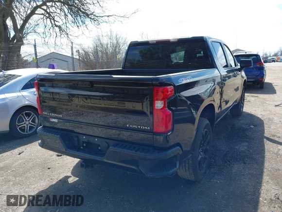 2022 Chevrolet Silverado 1500 Custom with VIN 1GCPDBEK1NZ621341, listed as a IAAI auction lot 41919907 with 60,066 mi miles. Bid and sale history available at carsss.com. Image 4.