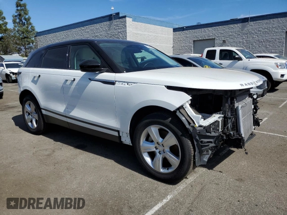 2023 Land Rover Range Rover Velar S with VIN SALYJ2EX9PA358129, listed as a Copart auction lot 73515324 with 17,589 mi miles and Salvage title. Bid and sale history available at DreamBid. Image 4.