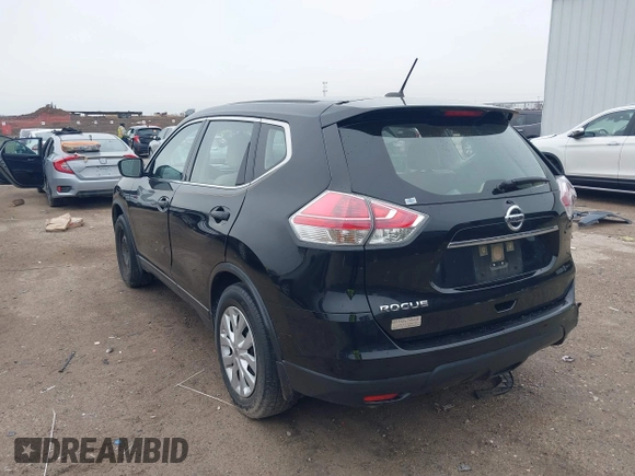 2016 Nissan Rogue S with VIN JN8AT2MT8GW010699, listed as a IAAI auction lot 41706235 with 58,582 mi miles. Bid and sale history available at carsss.com. Image 3.