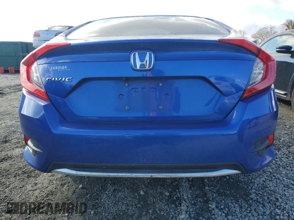 2019 Honda Civic Sedan LX with VIN 19XFC2F61KE038744, listed as a Copart auction lot 85879744 with 0 mi miles and Salvage Title. Bid and sale history available at carsss.com. Image 6.