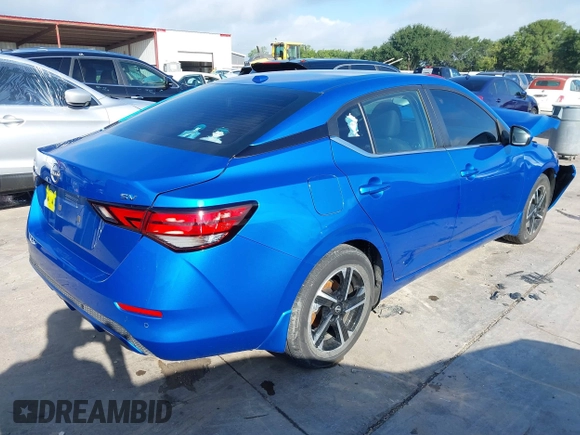 2024 Nissan Sentra SV with VIN 3N1AB8CV4RY272268, listed as a IAAI auction lot 42604720 with 26,422 mi miles and . Bid and sale history available at DreamBid. Image 4.