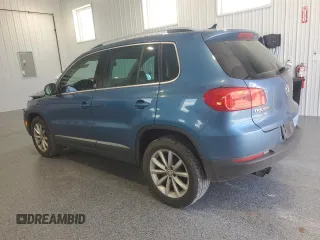 2017 Volkswagen Tiguan Wolfsburg Edition with VIN WVGSV7AX8HK014738, listed as a Copart auction lot 62255775 with 123,768 mi miles and Salvage title. Bid and sale history available at DreamBid. Image 2.
