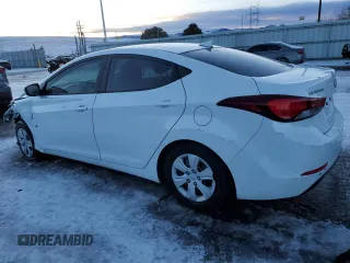 2016 Hyundai Elantra SE with VIN 5NPDH4AE4GH677674, listed as a Copart auction lot 88665955 with 186,075 mi miles and Salvage Title. Bid and sale history available at DreamBid. Image 2.