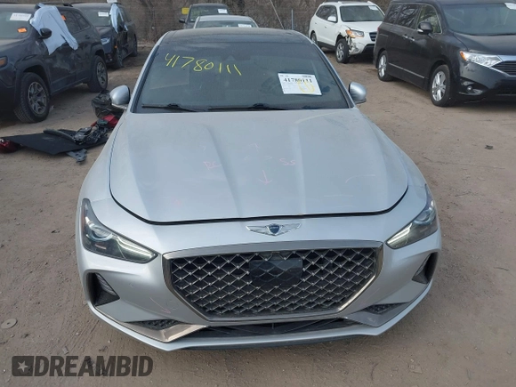 2019 Genesis G70 2.0T Advanced with VIN KMTG44LA2KU034212, listed as a IAAI auction lot 41780111 with 48,222 mi miles. Bid and sale history available at carsss.com. Image 12.