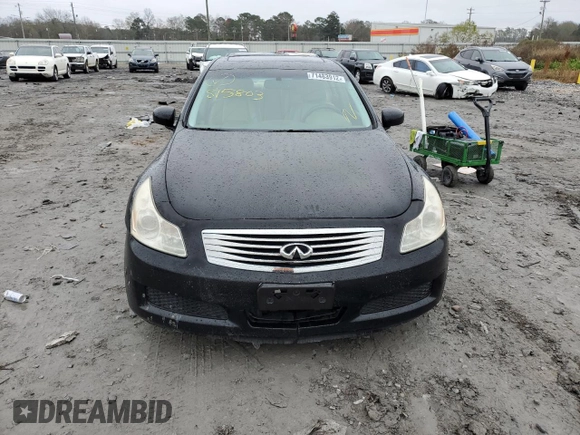 2007 Infiniti G35 G35x with VIN JNKBV61F07M815803, listed as a Copart auction lot 77647404 with 206,091 mi miles and Non Repairable. Bid and sale history available at DreamBid. Image 5.