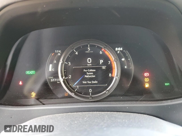 2020 Lexus UX 250h F Sport with VIN JTHR9JBHXL2030961, listed as a Copart auction lot 75647794 with 37,711 mi miles and Clean title. Bid and sale history available at DreamBid. Image 9.