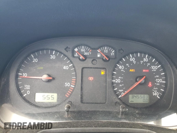 2003 Volkswagen Jetta GLS with VIN 3VWSP69M23M072619, listed as a Copart auction lot 59560205 with 345,583 mi miles and Salvage title. Bid and sale history available at DreamBid. Image 9.