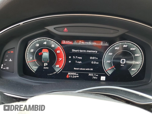 2021 Audi Q7 Prestige с VIN WA1VXAF72MD013689, выставлен на аукционе Copart как лот 54754415 с пробегом 80 996 миль миль и Списание • Salvage title. История ставок и продаж доступна на DreamBid. Изображение 9.
