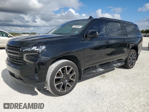 2022 Chevrolet Suburban with VIN 1GNSCEKT7NR222257, listed as a Copart auction lot 84840904 with 113,761 mi miles and Salvage title. Bid and sale history available at DreamBid. Image 1.