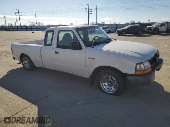 1999 Ford Ranger XL with VIN 1FTYR14V0XPA10338, listed as a Copart auction lot 42163795 with 111,767 mi miles and Salvage Title. Bid and sale history available at carsss.com. Image 4.