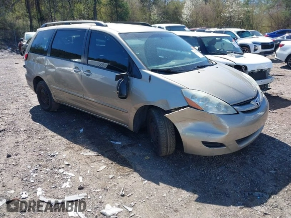 2007 Toyota Sienna CE with VIN 5TDZK23C57S061242, listed as a IAAI auction lot 41738859 with Not Provided miles and . Bid and sale history available at DreamBid. Image 1.
