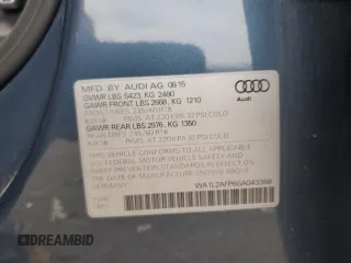 2016 Audi Q5 Premium Plus z VIN WA1L2AFP6GA043368, wystawiony jako Copart lot #60452265 z przebiegiem 94 505 mil mil oraz Szkoda całkowita • Salvage title. Historia ofert i sprzedaży dostępna na DreamBid. Obrazek 13.