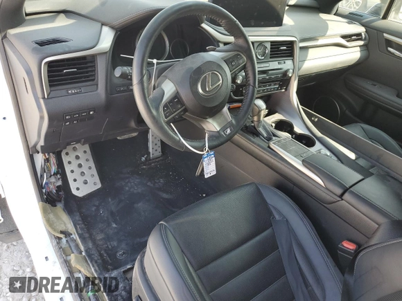 2021 Lexus RX with VIN 2T2YGMDA9MC058947, listed as a Copart auction lot 55890114 with 56,502 mi miles and Salvage Title. Bid and sale history available at carsss.com. Image 8.