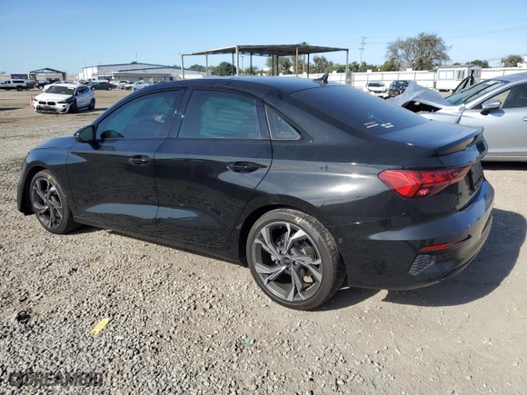 2023 Audi A3 Premium Plus with VIN WAUHUDGY9PA022476, listed as a Copart auction lot 85171164 with 23,630 mi miles and Salvage Title. Bid and sale history available at carsss.com. Image 2.