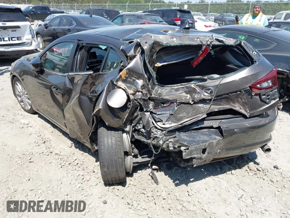 2017 Mazda 3 Grand Touring z VIN 3MZBN1M39HM127811, wystawiony jako IAAI lot #42060315 z przebiegiem Nie podano mil oraz . Historia ofert i sprzedaży dostępna na DreamBid. Obrazek 3.
