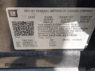 2020 Chevrolet Equinox LT with VIN 2GNAXKEV6L6197615, listed as a IAAI auction lot 42033417 with 100,449 mi miles and . Bid and sale history available at carsss.com. Image 9.