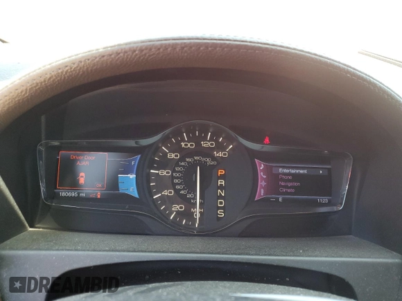 2013 Lincoln MKX with VIN 2LMDJ6JK9DBL19743, listed as a Copart auction lot 69580214 with 180,695 mi miles and Salvage Title. Bid and sale history available at DreamBid. Image 9.