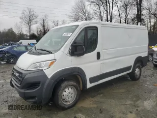 2023 Ram ProMaster Cargo with VIN 3C6LRVAG6PE576888, listed as a Copart auction lot 43556075 with 18,329 mi miles and Salvage Title. Bid and sale history available at DreamBid. Image 1.