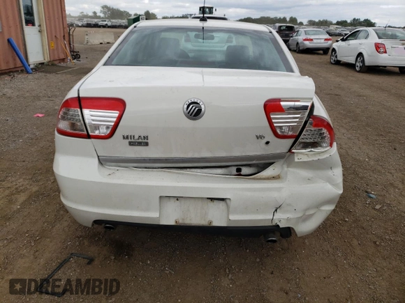 2008 Mercury Milan Premier with VIN 3MEHM08188R622893, listed as a Copart auction lot 66665814 with 124,956 mi miles and Salvage Title. Bid and sale history available at carsss.com. Image 6.