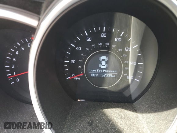2015 Kia Optima EX with VIN 5XXGN4A7XFG478615, listed as a Copart auction lot 50950514 with 57,003 mi miles and Salvage Title. Bid and sale history available at DreamBid. Image 9.