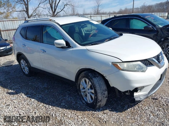 2014 Nissan Rogue SV with VIN 5N1AT2MV2EC767234, listed as a IAAI auction lot 41643753 with 182,355 mi miles. Bid and sale history available at carsss.com. Image 1.
