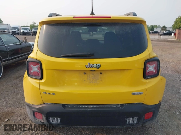 2017 Jeep Renegade Altitude with VIN ZACCJBBB6HPE96724, listed as a IAAI auction lot 42399816 with 66,912 mi miles and . Bid and sale history available at DreamBid. Image 16.