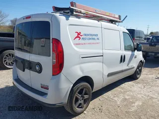 2017 Ram ProMaster City Cargo Van Tradesman SLT with VIN ZFBERFBB7H6D87755, listed as a IAAI auction lot 41678300 with 182,587 mi miles. Bid and sale history available at carsss.com. Image 4.