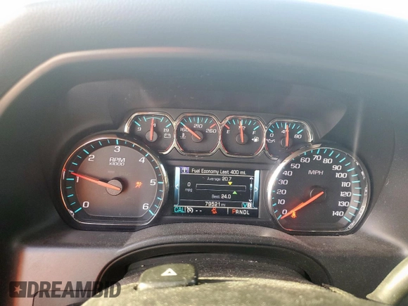 2017 Chevrolet Silverado 1500 LT with VIN 3GCPCREC4HG252886, listed as a Copart auction lot 52786615 with 79,521 mi miles and Salvage Title. Bid and sale history available at carsss.com. Image 9.