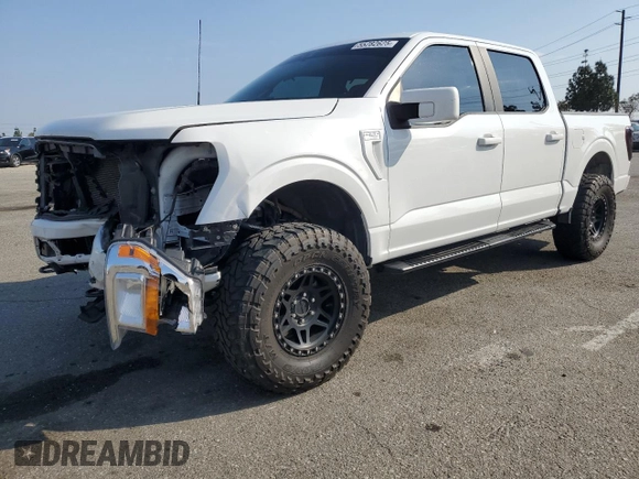 2022 Ford F-150 XL with VIN 1FTFW1E50NFA71691, listed as a Copart auction lot 55282625 with 47,492 mi miles and Salvage title. Bid and sale history available at DreamBid. Image 1.
