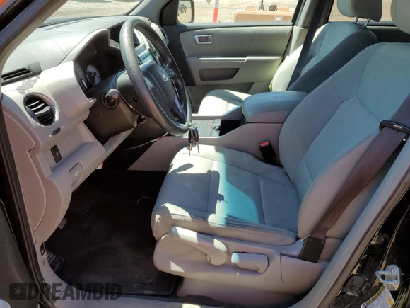 2011 Honda Pilot LX with VIN 5FNYF4H20BB502574, listed as a Copart auction lot 59156775 with 269,212 mi miles and Salvage title. Bid and sale history available at DreamBid. Image 7.