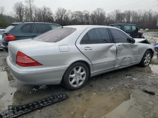 2006 Mercedes-Benz S 430 with VIN WDBNG83J56A480722, listed as a Copart auction lot 84189154 with 126,437 mi miles and Salvage Title. Bid and sale history available at carsss.com. Image 3.