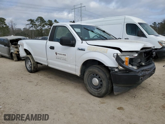 2020 Ford F-150 XL with VIN 1FTMF1CB2LKE07300, listed as a Copart auction lot 44387585 with 73,005 mi miles and Salvage Title. Bid and sale history available at carsss.com. Image 4.