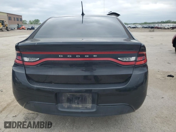 2015 Dodge Dart SXT with VIN 1C3CDFBB8FD369214, listed as a Copart auction lot 54238595 with 168,236 mi miles and Non repairable. Bid and sale history available at DreamBid. Image 6.