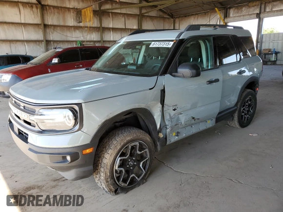 2021 Ford Bronco Sport Big Bend z VIN 3FMCR9B61MRA09428, wystawiony jako Copart lot #61737315 z przebiegiem 124 741 mil mil oraz Szkoda całkowita • Salvage title. Historia ofert i sprzedaży dostępna na DreamBid. Obrazek 1.