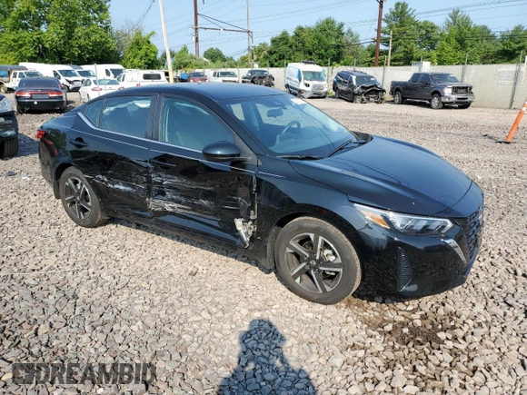 2024 Nissan Sentra SV with VIN 3N1AB8CV5RY203640, listed as a Copart auction lot 65335724 with 6,060 mi miles and Salvage Title. Bid and sale history available at DreamBid. Image 4.