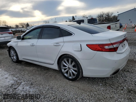 2013 Hyundai Azera with VIN KMHFH4JG2DA232956, listed as a Copart auction lot 46245175 with 59,987 mi miles and Salvage Title. Bid and sale history available at DreamBid. Image 2.