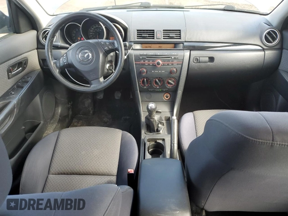 2004 Mazda 3 i with VIN JM1BK12F941210607, listed as a Copart auction lot 49387525 with 97,506 mi miles and Salvage Title. Bid and sale history available at DreamBid. Image 8.