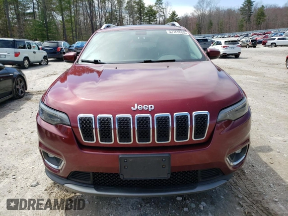 2019 Jeep Cherokee Limited with VIN 1C4PJMDX9KD231050, listed as a Copart auction lot 52769005 with 180,645 mi miles and Salvage Title. Bid and sale history available at carsss.com. Image 5.