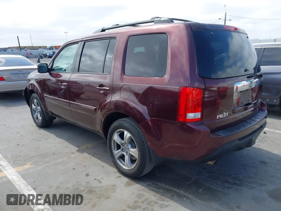 2012 Honda Pilot EX-L with VIN 5FNYF4H64CB071399, listed as a IAAI auction lot 42458976 with 91,026 mi miles and . Bid and sale history available at DreamBid. Image 3.