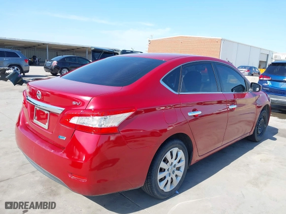 2014 Nissan Sentra SR with VIN 3N1AB7AP7EL624331, listed as a IAAI auction lot 41887132 with 207,557 mi miles. Bid and sale history available at carsss.com. Image 4.