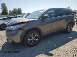 2016 Toyota Highlander XLE with VIN 5TDKKRFH2GS129031, listed as a Copart auction lot 65219765 with 165,887 mi miles and Salvage title. Bid and sale history available at DreamBid. Image 1.
