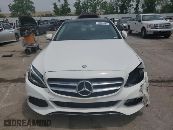 2015 Mercedes-Benz C 300 Luxury with VIN 55SWF4KB2FU093109, listed as a Copart auction lot 56883575 with 117,687 mi miles and Salvage title. Bid and sale history available at DreamBid. Image 5.