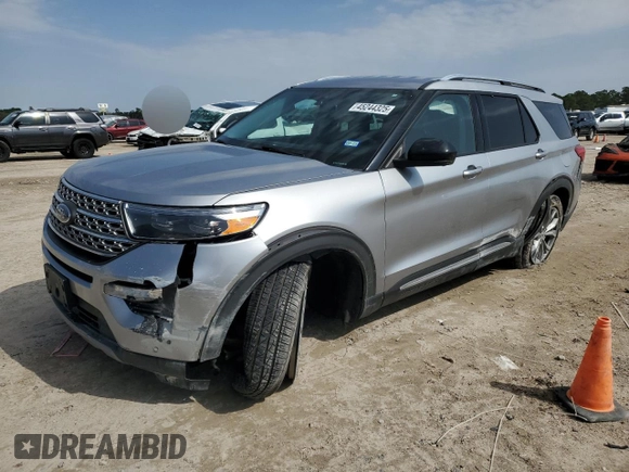 2022 Ford Explorer Limited with VIN 1FMSK7FH1NGA79598, listed as a Copart auction lot 45244325 with 56,275 mi miles and Salvage Title. Bid and sale history available at carsss.com. Image 1.
