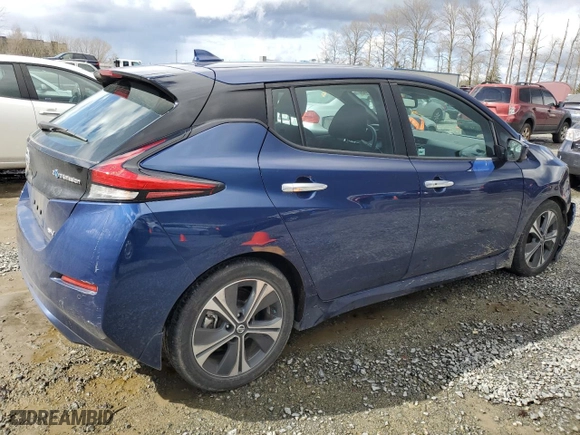 2020 Nissan LEAF SV with VIN 1N4AZ1CP8LC301262, listed as a Copart auction lot 49431835 with 64,234 mi miles and Salvage Title. Bid and sale history available at carsss.com. Image 3.