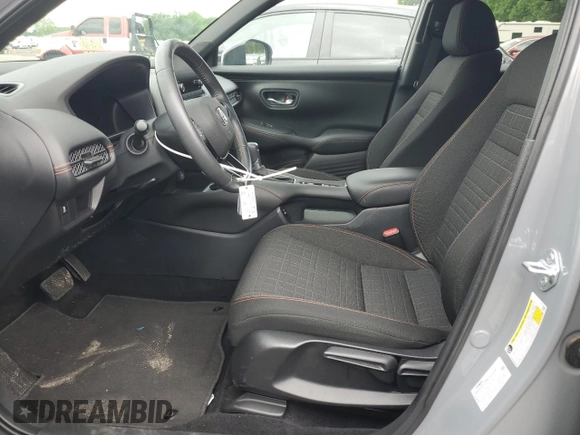 2024 Honda HR-V Sport with VIN 3CZRZ2H58RM742241, listed as a Copart auction lot 57434785 with 9,300 mi miles and Salvage title. Bid and sale history available at DreamBid. Image 7.