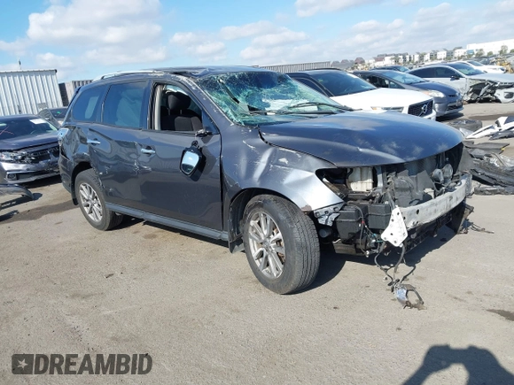 2014 Nissan Pathfinder SV z VIN 5N1AR2MM9EC734849, wystawiony jako IAAI lot #41361068 z przebiegiem 139 903 mil mil oraz . Historia ofert i sprzedaży dostępna na DreamBid. Obrazek 1.
